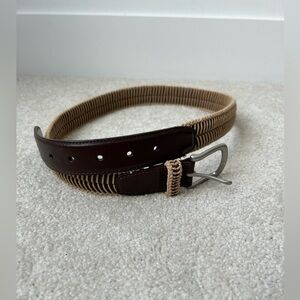 Tommy Bahama braided tan leather belt